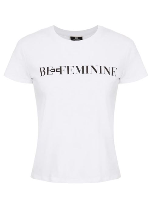 T-shirt with phrase print ELISABETTA FRANCHI | MA01421E2.392